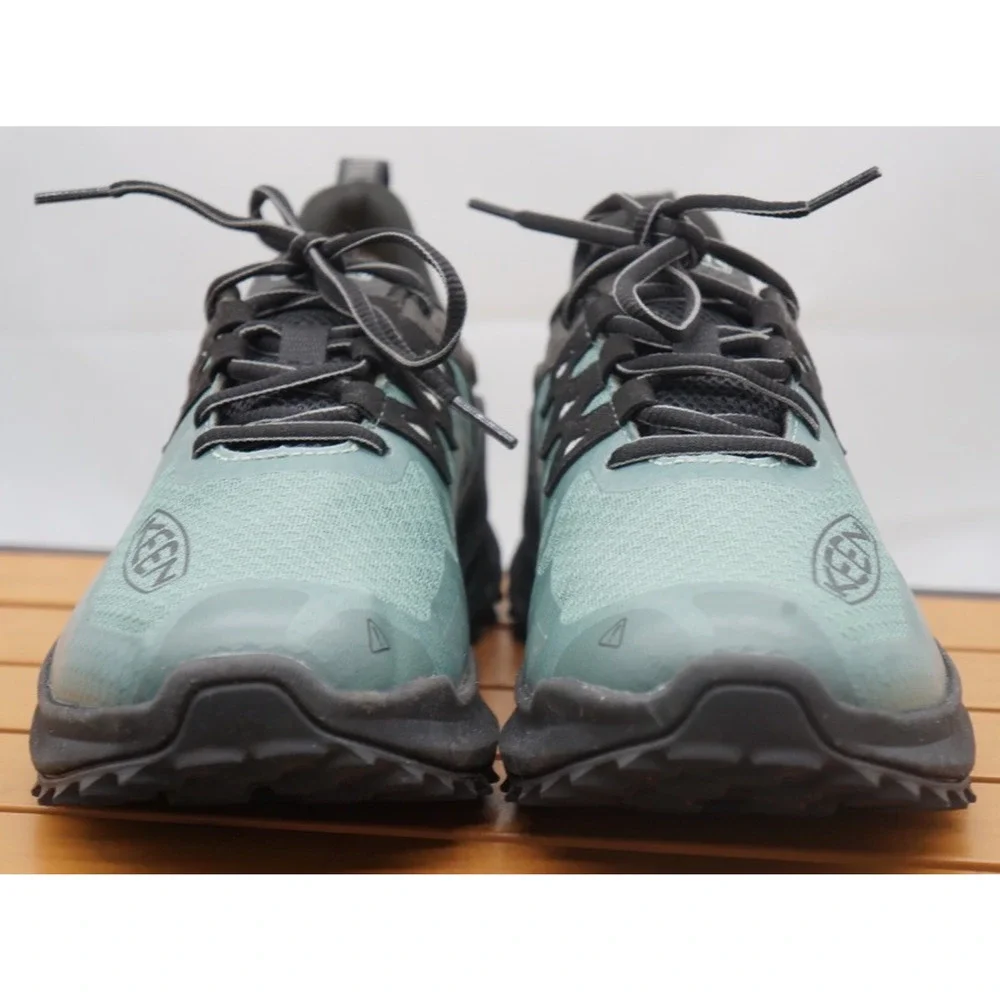 Keen Zionic Waterproof Hiking Outdoor Shoes 9 Green Black Lace Up Trail Men’s